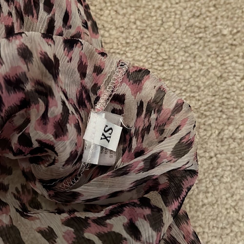 Leopard Silk Tunic XS  - Picture 4 of 6